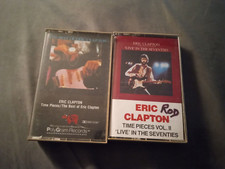 Eric Clapton 2 Cassette Lot: Time Pieces and Time Pieces Vol. 2/ Best of/ Live