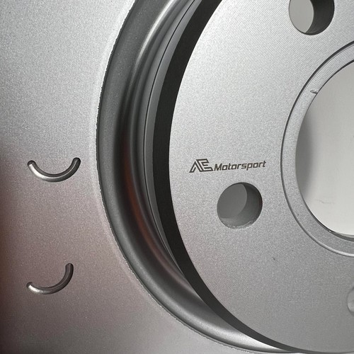 VW Golf MK7 R FRONT C Hook Grooved Brake Discs Pair 340mm - Picture 6 of 7
