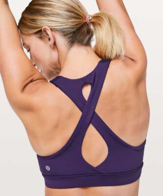 NWOT - Lululemon Time To Sweat Bra Dark Court Purple | SIZE: 6 | eBay
