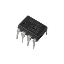 JRC4558 Dual Operational Amplifier IC - Pack of 10