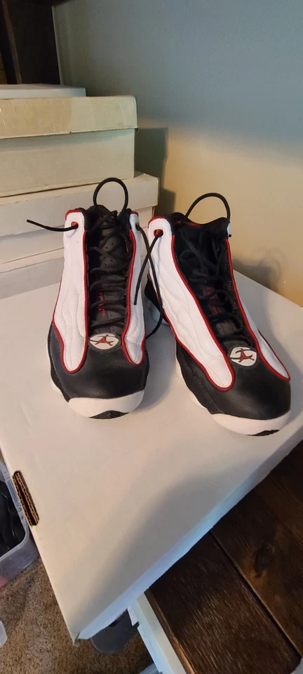 Nike Air Jordan Pro Fuerte Blanco, Negro, Rojo Universitario Para Hombre 11.5. #407285 Foto 2 de 4