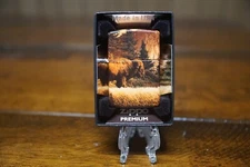 BISON BUFFALO PLAINS MOUNTAINS ZIPPO LOGO 540 DESIGN ZIPPO LIGHTER MINT IN BOX