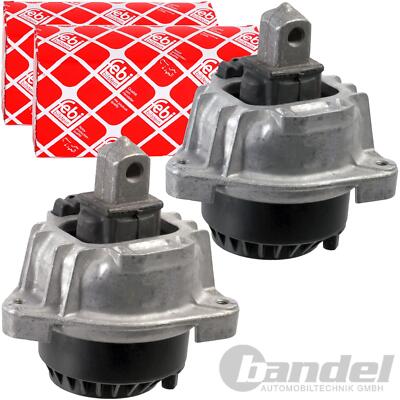2x FEBI MOTORLAGER HYDROLAGER passend für BMW 5 F10 F07 F11 6 F06 F12 F13 7 F01