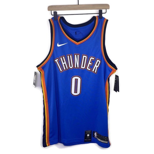 russell westbrook thunder jersey