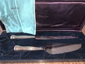 Tiffany & Co. Sterling Cake Serving Set Knife/Server Original Box