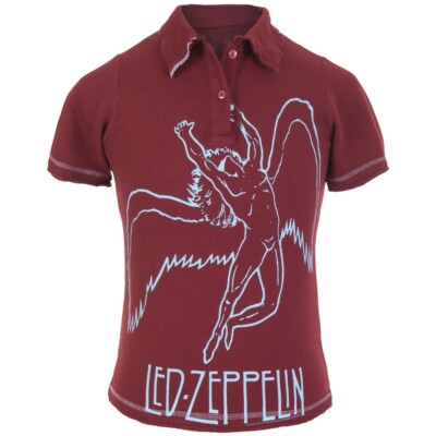 Led Zeppelin Large Swan Juniors Polo Shirt