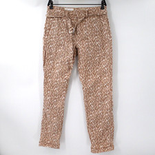 ANTHROPOLOGIE Pants Womens 27 The Wanderer Utility Casual Leopard Print belted