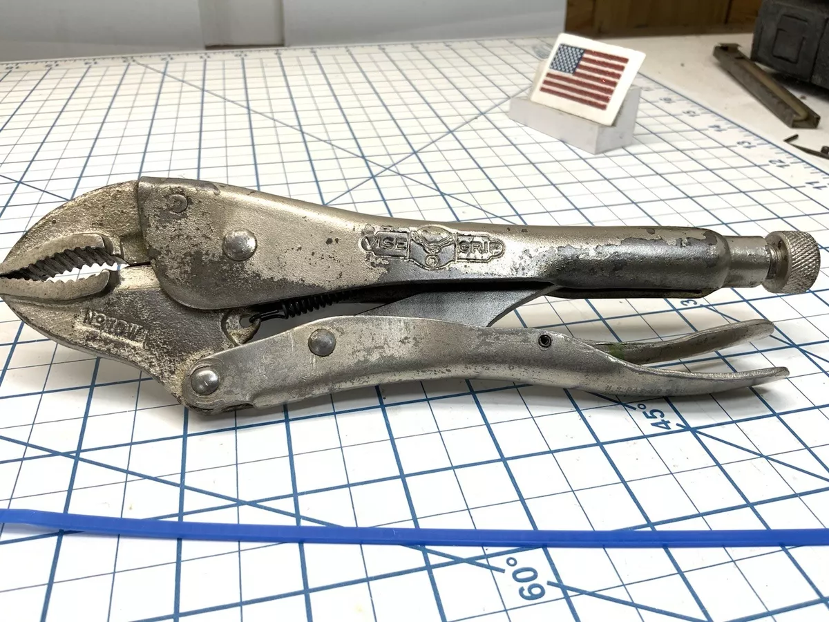 Petersen Dewitt Vise Grip No. 10W Locking Pliers - Curved Jaw, 9in