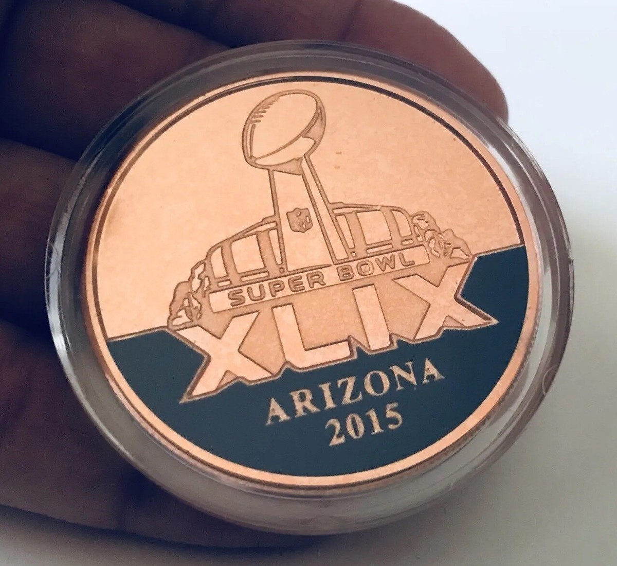 Super Bowl 49 XLIX FBI Phoenix 2015 DOJ NFL Police Challenge Coin