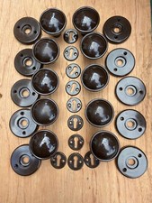 BROWN PLASTIC RIM KNOBS. **BULK** 200 PIECES. SEE BELOW FOR DETAILS