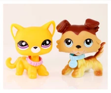 Blond Collie #58 Short Hair Cat #2433 with Riveted Paw Collar Kids Gift Cute Toy