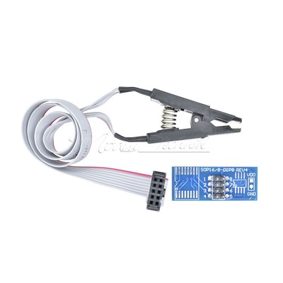 SOIC8 SOP8 Flash Chip IC Test Clips Socket Adpter BIOS/24/25/93 Programmer US