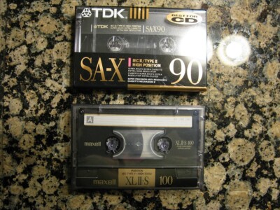 TDK SA-X 90 IEC 11/Type II AND Maxell XLll-S 100