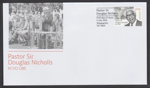 Australia - 2022 First Day Cover - Pastor Doug Nicholls