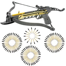 KingsArchery Crossbow Self-Cocking 80 LBS with Adjustable Sights and 123 Arrow