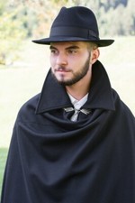 Tabarro Mantello Veneziano Vintage a ruota intera in pura Lana 