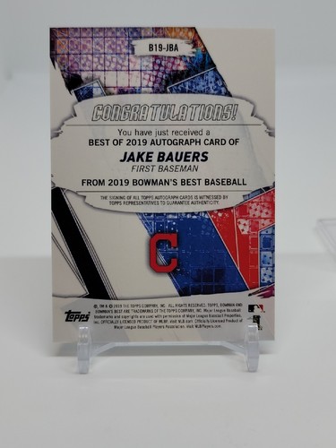 Jake Bauers 2019 Bowman's Best Rookie New York Yankees autógrafo de radiocontrol automático - Imagen 6 de 10