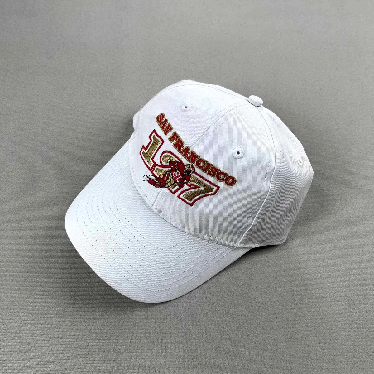 Vintage San Francisco 49ers Hat Cap Strapback White Jerry Rice NFL Football  90s