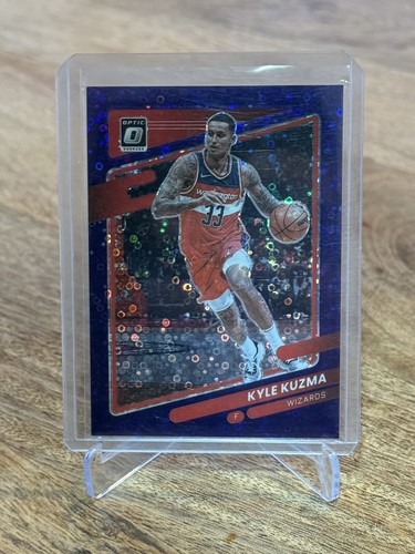 2021-22 Donruss Optic Kyle Kuzma #15 Purple Disco Prizm #/95