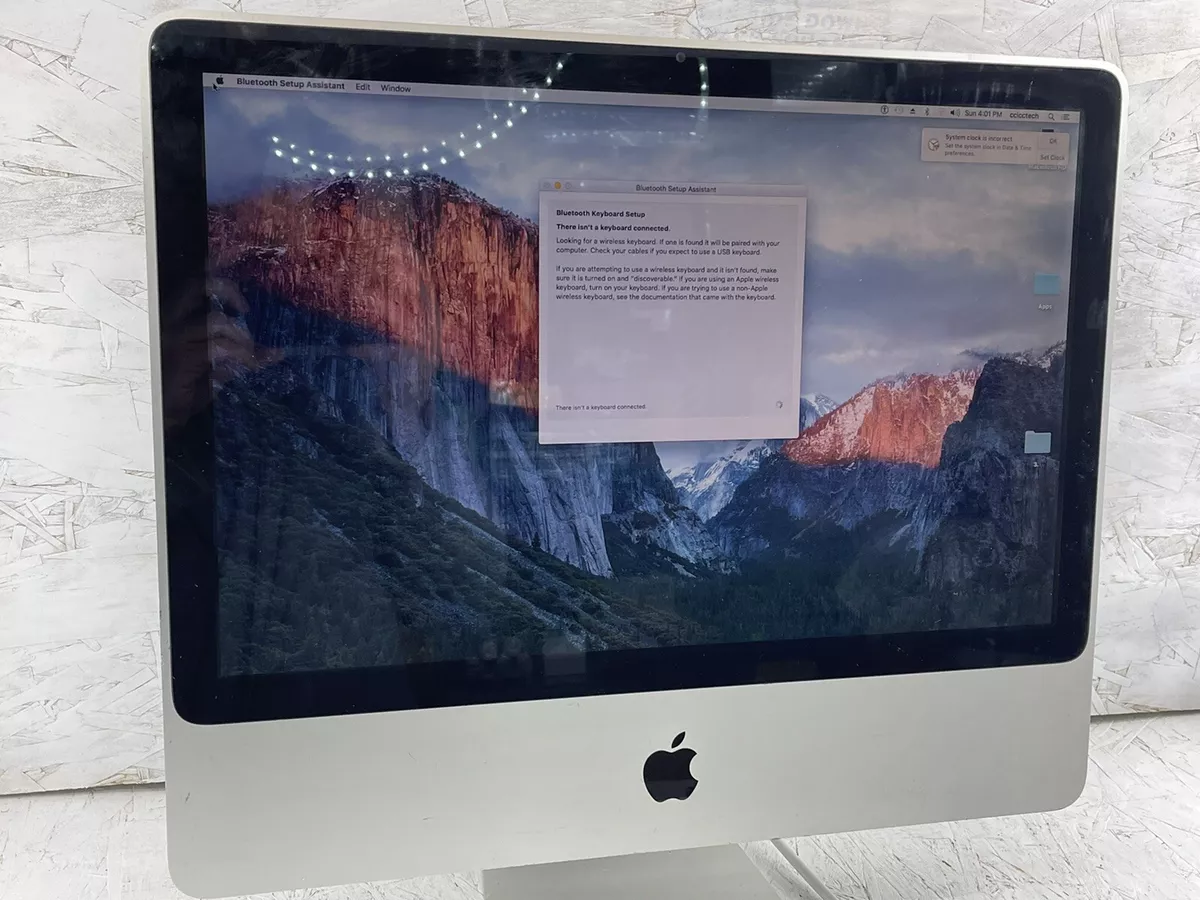 Apple iMac Desktop Computer 20 Core 2 Duo 2.66GHz / 2GB / 320GB (MB417LL/A - 2009) OS X El Capitan (Used)