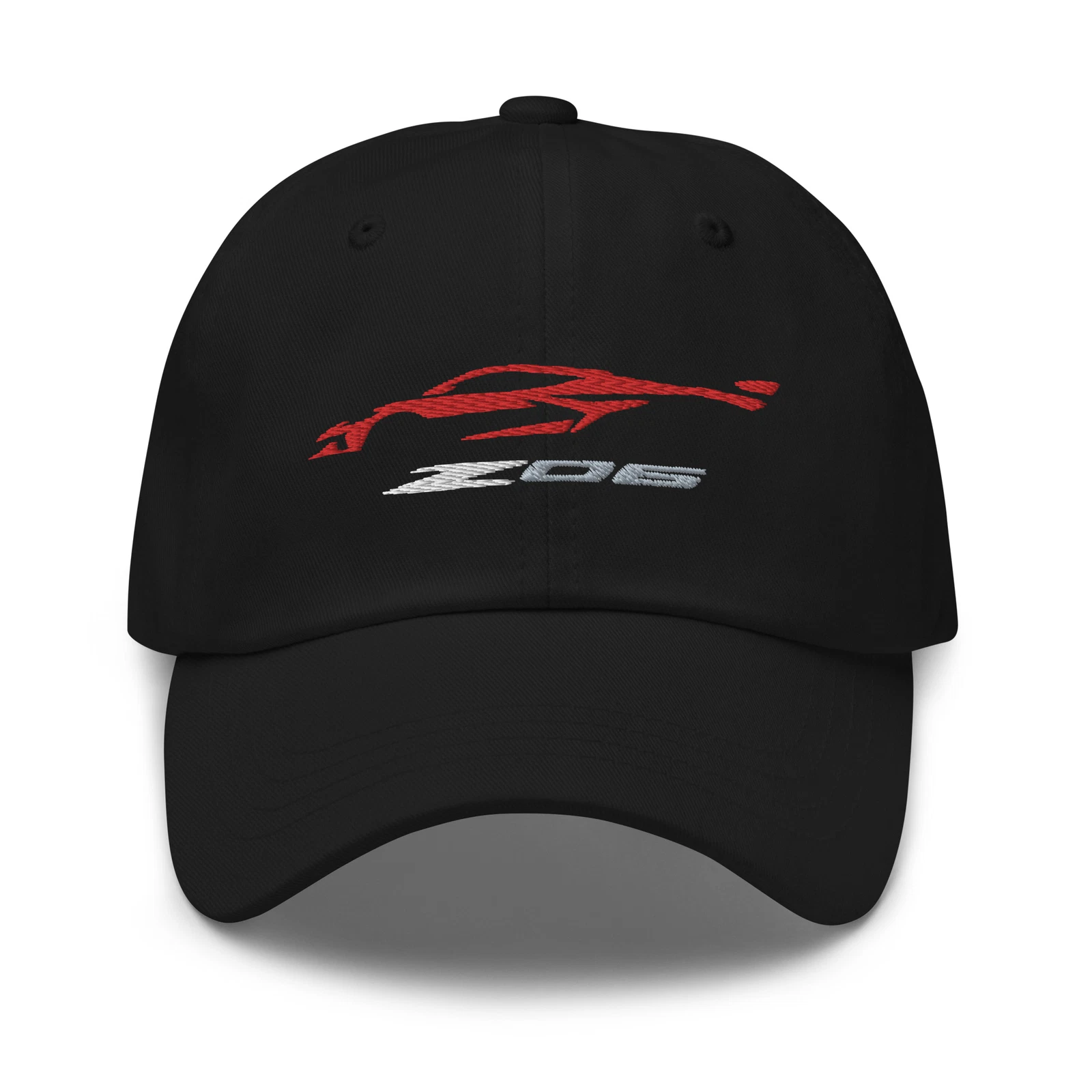2023 vette Z06 C8 Torch Red Vette Silhouette Custom Dad hat