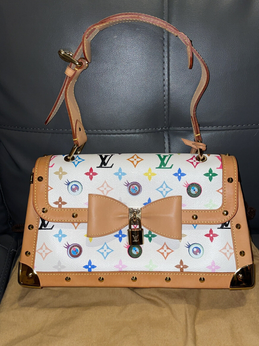 TAKASHI MURAKAMI LOUIS VUITTON WHITE MONOGRAM MULTICOLORE