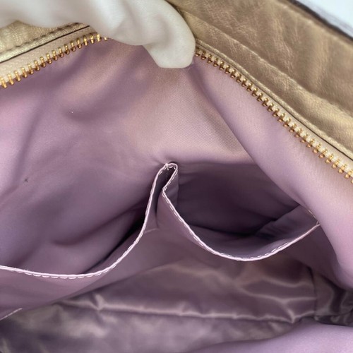 COACH 16422 Colette Metallic Gold Leather Shoulder Bag Hobo Style Elegant Design - Picture 10 of 14
