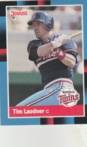 FREE-SHIPPING-MINT-1988-Donruss-Minnesota-Twins-Baseball-Card-631-Tim-Laudner