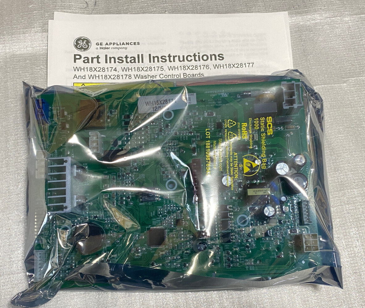 NEW Genuine OEM GE Washer Main Control Board WH18X28174