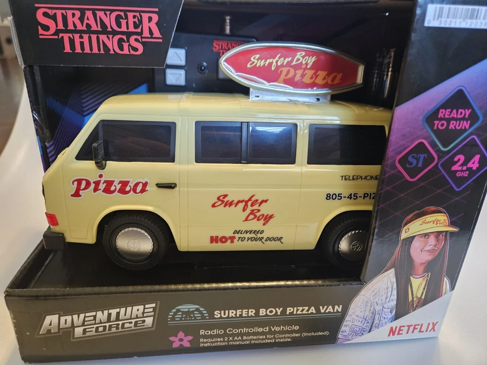 Surfer Boy Pizza ferngesteuerter Van - Stranger Things - Adventure Force - neues Spielzeug - Bild 3 von 4