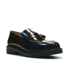 Unisex Grinder Burgundy Loafer Shoe Tassle Skin Head New Punk Uk  4 Oi Music