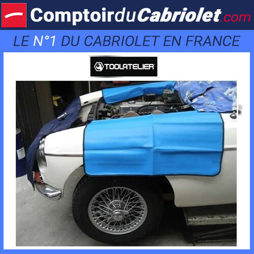 TOOLATELIER Protection D'Aile Magnétique Antidérapante 79x59 Cm - Tapis Protection Peinture Voiture Pour Travail Moteur