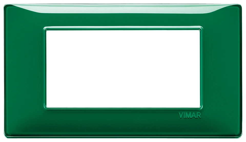 VIMAR 14654.47 PLACCA 4 MODULI REFLEX SMERALDO SERIE PLANA