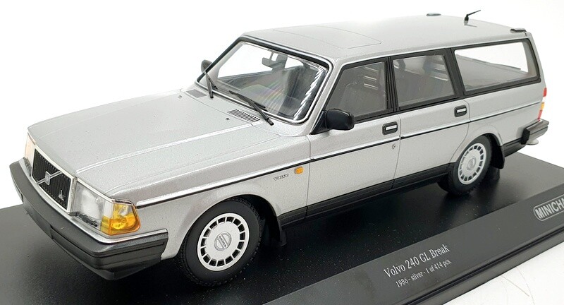 ミニチャンプス 1/18 ボルボ 240 GL Break 1986 シルバー