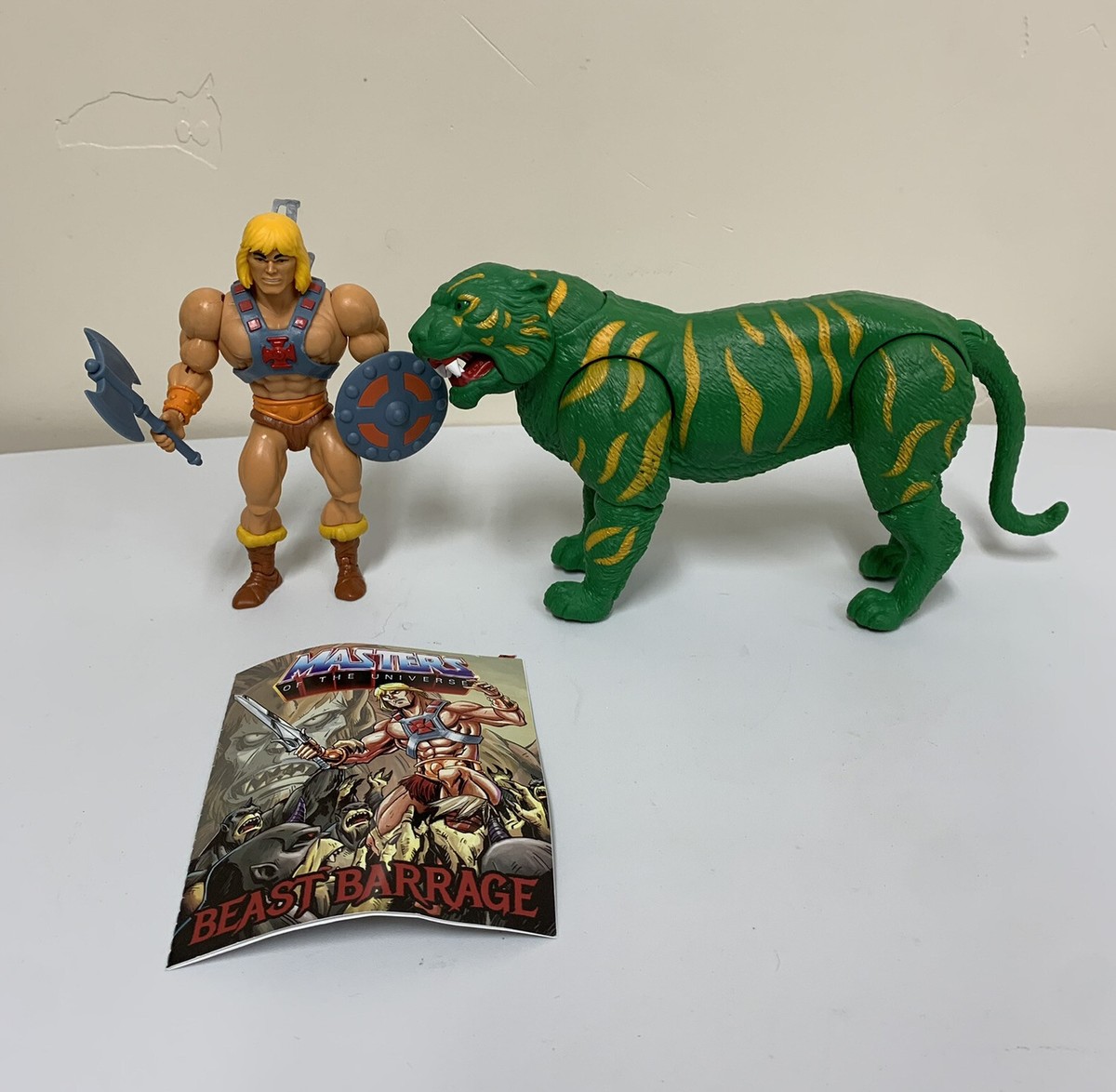 2019 Mattel Masters Of The Universe He-Man Figure Retro w/ Cringer