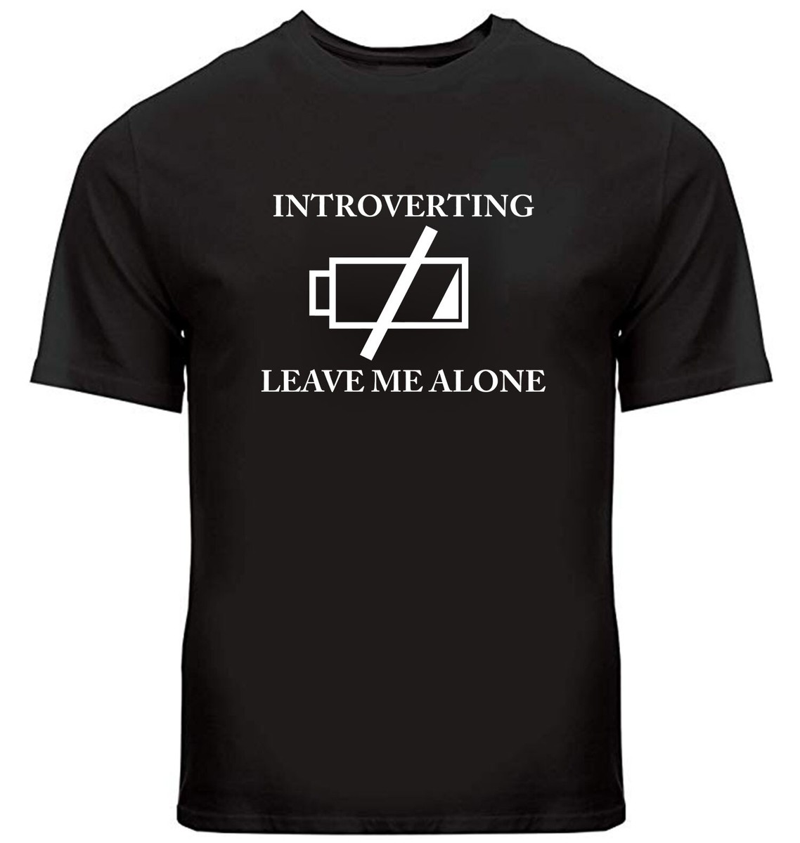 T-shirt Drôle “Introverting Leave Me Alone” - Unisexe, 100% Coton, Tailles S à 3XL