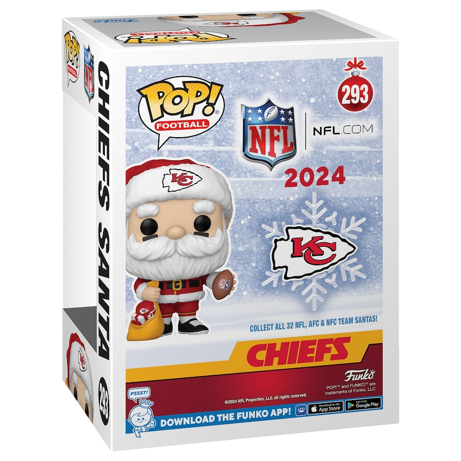 Funko POP! NFL Kansas City Chiefs 2024 Santa Claus Vinyl Figure