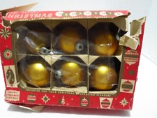 VTG GLASS CHRISTMAS ORNAMENTS LOT OF 19 1950'S/60'S? MADE IN USA O12