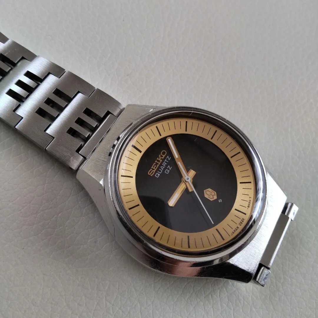 SEIKO Quartz 0920-8010-G Vintage Analog Men's Watch from Japan