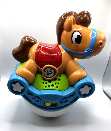 LeapFrog Roll & Go Rocking Horse Baby Toy Lights Sounds Music Rolling – Tested
