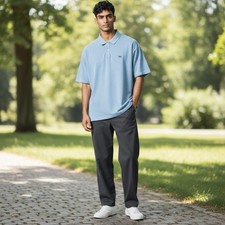 Rodd  Gunn Mens Polo Shirt Slim 2XL Sports Fit Blue Cotton Hunting Dog Logo