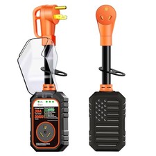 30000J 30Amp RV Surge Protector 30 Amp Flag Design - Upgraded 30AMP Orange