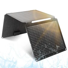 35W Solar Charger Portable USB Battery Pack Waterproof Camping Power Bank Fas...