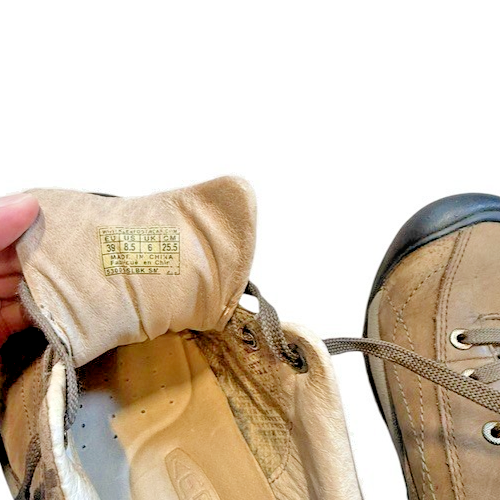 Scarpe Oxford KEEN donna taglia 8 5 Toyah 53001 SLBK pelle marrone casual escursionismo 39