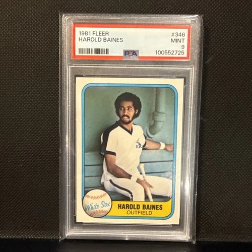 1981 Fleer - Harold Baines #346 (RC) PSA 9