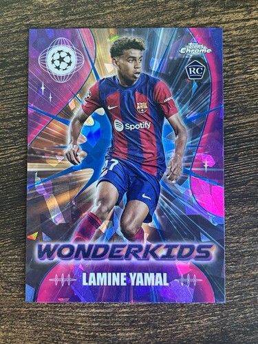 2023-24 Topps Chrome Uefa Sapphire Edition - Wonderkids Lamine Yamal WK-3 RC