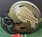 Josh Allen Signed Full Size Authentic Bills Salute to Service Helmet Beckett COA
