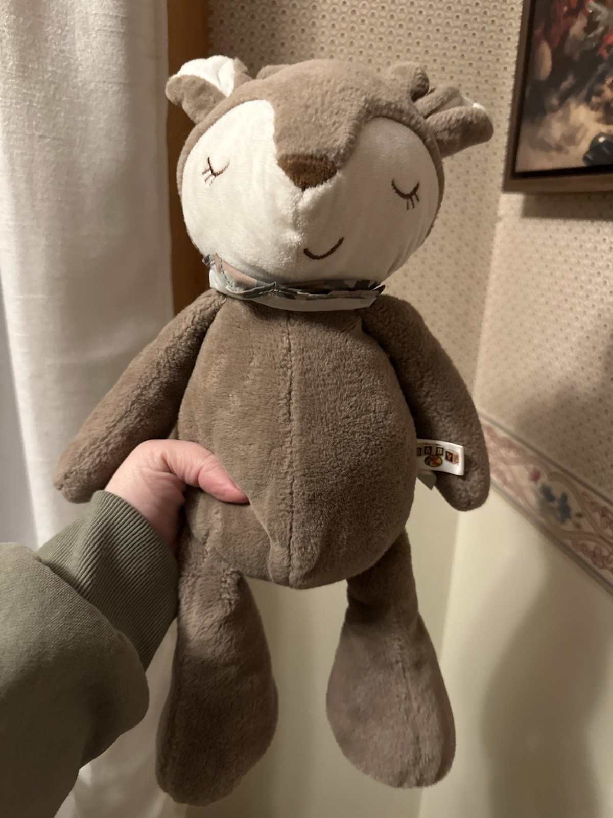 Bass Pro Shops Baby Sleeping Deer Buck Plush Stuffed Animal Lovey Camo