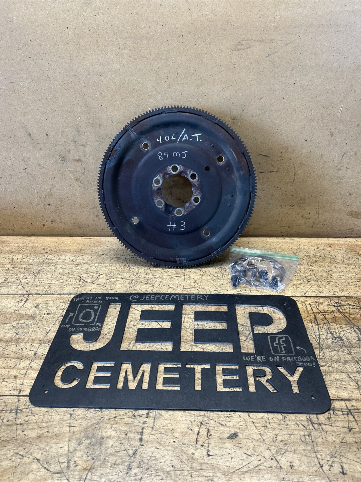 87-90 Jeep Cherokee XJ Comanche MJ 4.0L Flexplate Automatic Transmission AW4 OEM
