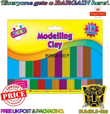 12 Stück Modelliermasse Kinder Farben Plastilin Kitt Streifen Kinder Basteln